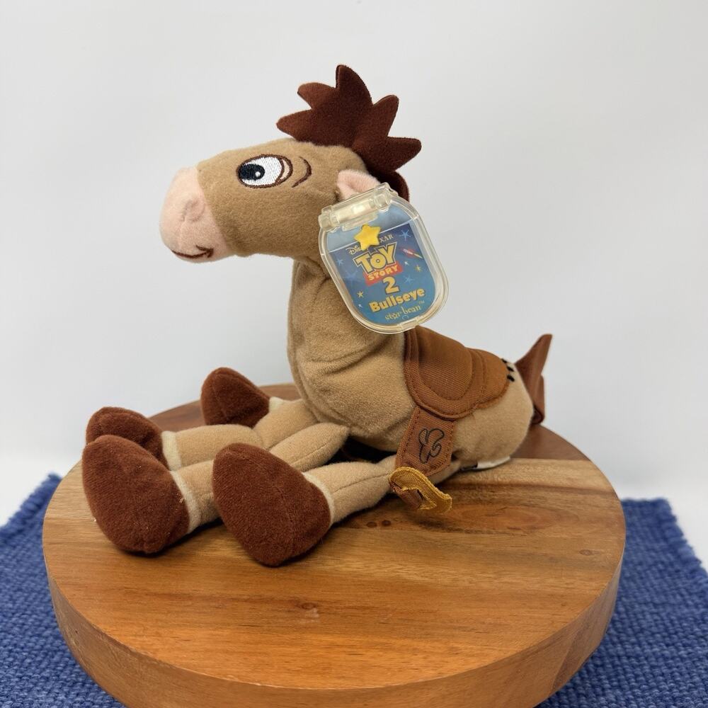 VTG Toy Story 2 Bullseye #6 Plush Mattel Series 1999 Disney w/Tag & Protect Case